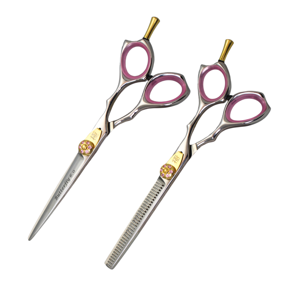 DUO BUTTERFLY 6 pouces Rose & BUTTERFLY 35Th Rose